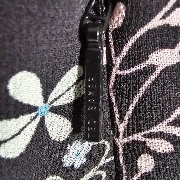 NWT TED BAKER LONDON Marcila Hazel High Neck Wide Leg Floral Jumpsuit Sz 1(S) - Picture 14 of 16